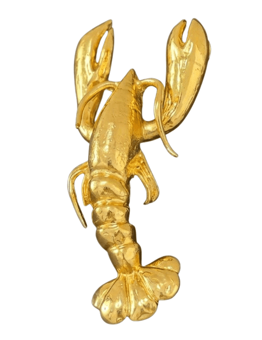 Fleur de Camélia - PRE-ORDER-Fleur de Camélia Maris Lobster Brooch in Gold - Buy Online