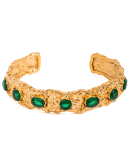 Austin Blaze Green Zirconia Open Cuff Bracelet