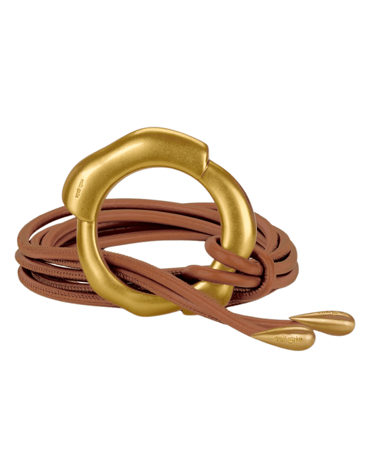 Cult Gaia Asa Leather Cord Belt