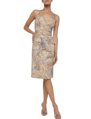 PRE-ORDER-L'Agence Idy Button Front Midi Dress