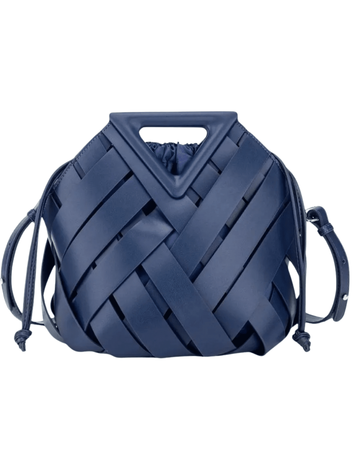 Austin Blaze - PRE-ORDER-Austin Blaze Daphne Woven Top Handle Bag in Navy - Buy Online