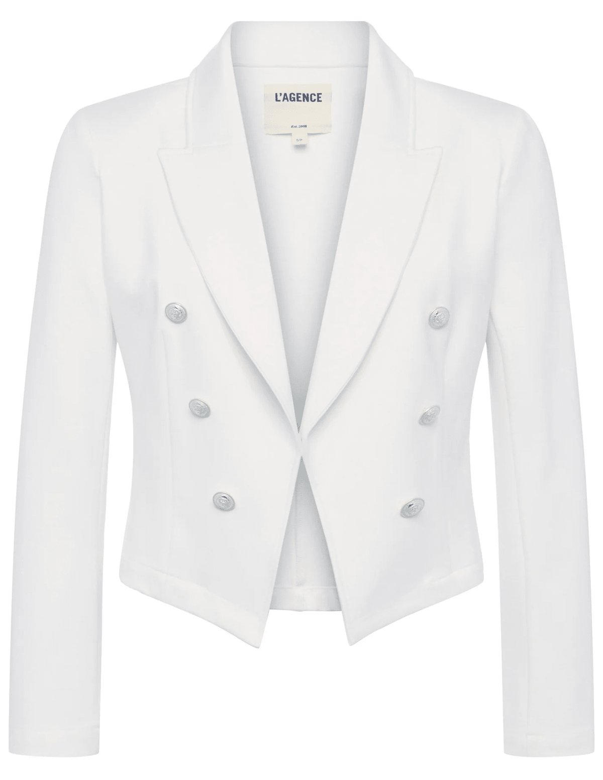 L'Agence Wayne Cropped Double Breasted Blazer