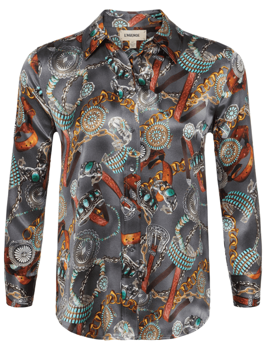 L'Agence Dani Three Quarter Sleeve Blouse