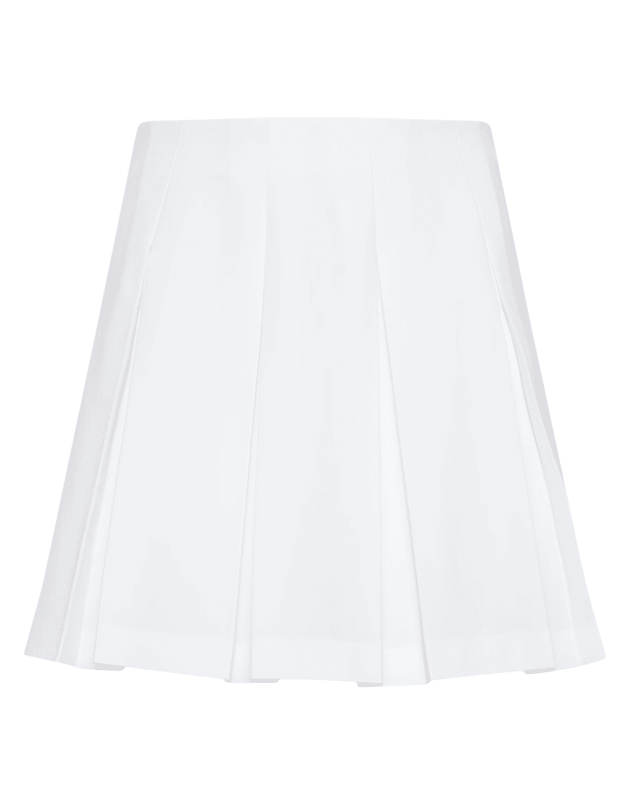 L'AGENCE Tania Pleated Mini Skirt in White