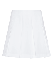 L'AGENCE Tania Pleated Mini Skirt in White