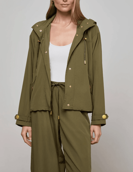 L'AGENCE Geovana Hooded Windbreaker