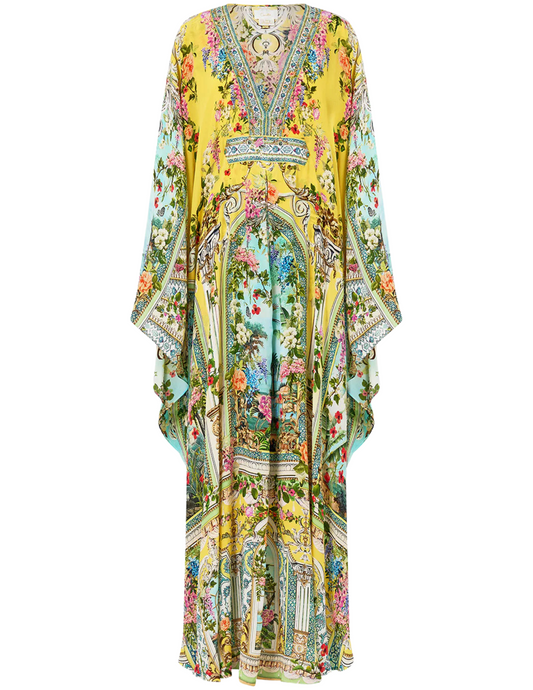 PRE-ORDER-Camilla Long Kaftan With Waist Detail