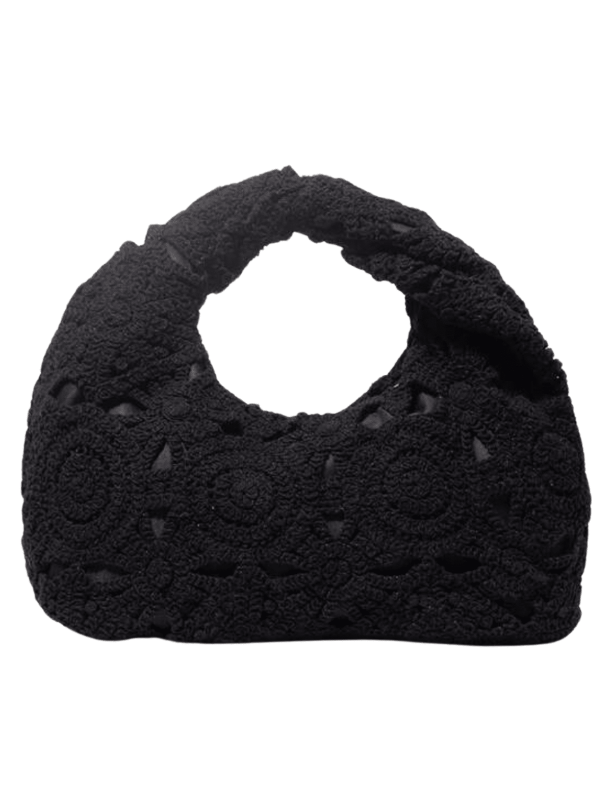 St. Barths La Robe Crochet Twist Handle Handbag