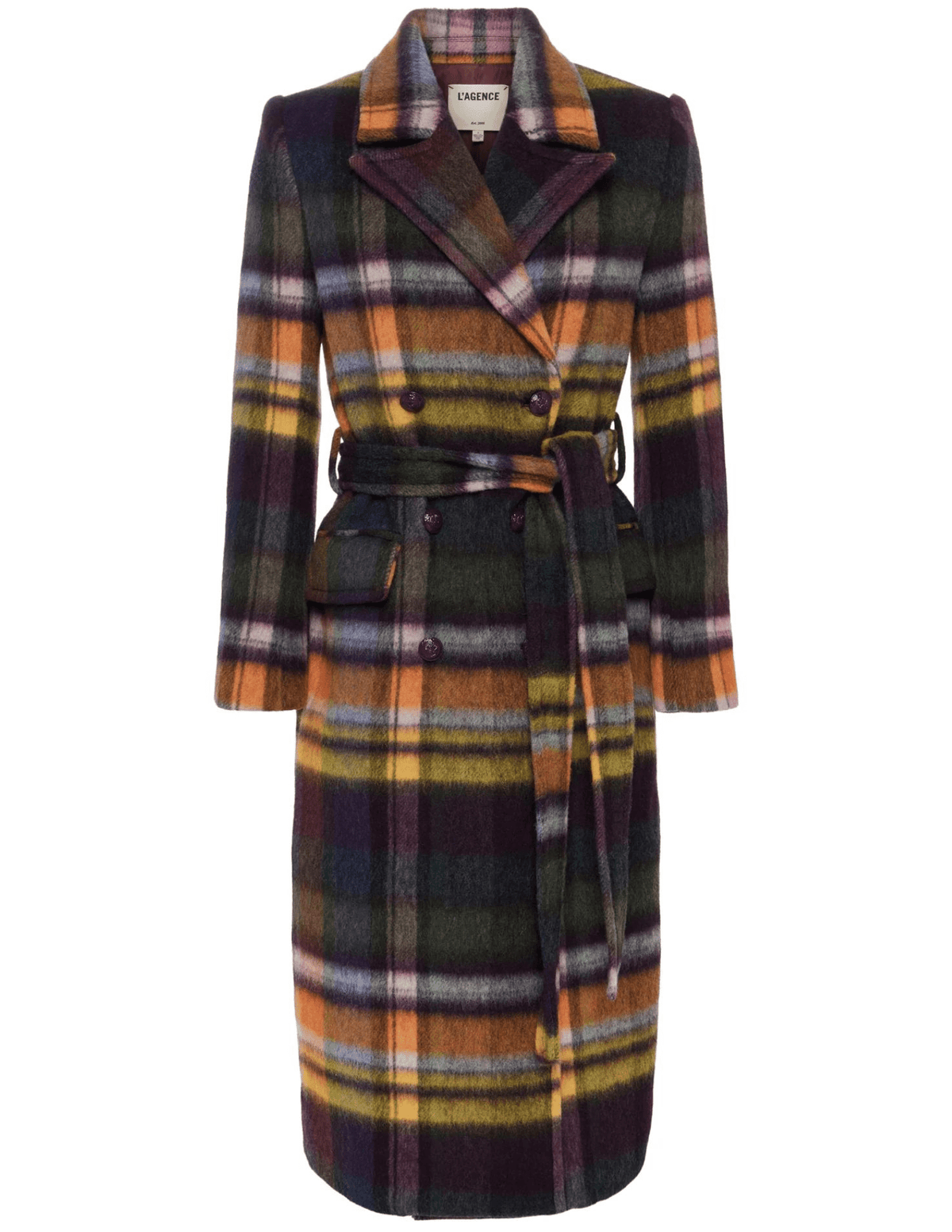 L'Agence Olina Long Belted Coat