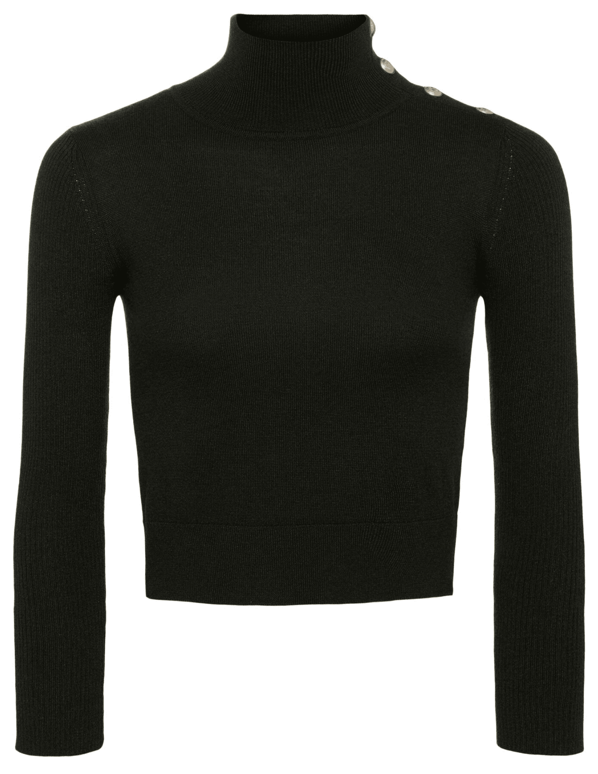 L'Agence Kamdyn Snap Button Mock Neck Sweater