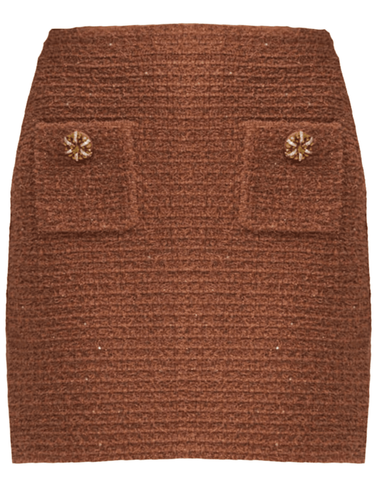 PRE-ORDER-Self-Portrait Textured Knit Mini Skirt