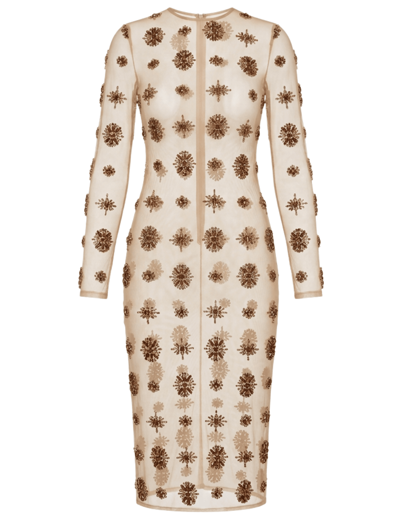 L'Agence - L'AGENCE Bita Embellished Mesh Runway Midi Dress - Buy Online