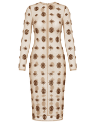L'Agence - L'AGENCE Bita Embellished Mesh Runway Midi Dress - Buy Online