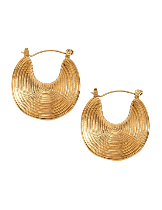 Austin Blaze Sculpted Hoop Earrings