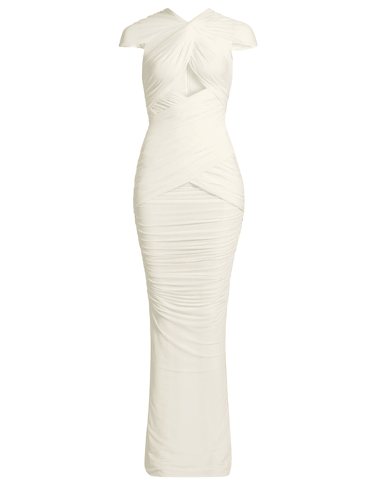Ronny Kobo Nasha Twist Front Maxi Dress