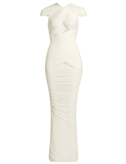 Ronny Kobo Nasha Twist Front Maxi Dress