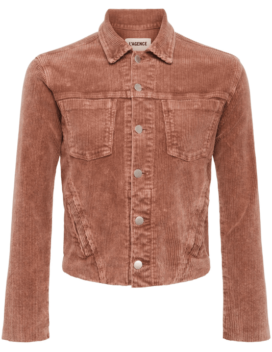 L'Agence Janelle Corduroy Slim Raw Jacket