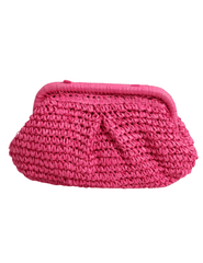 PRE-ORDER-St. Barths La Robe August Straw Pouch Clutch
