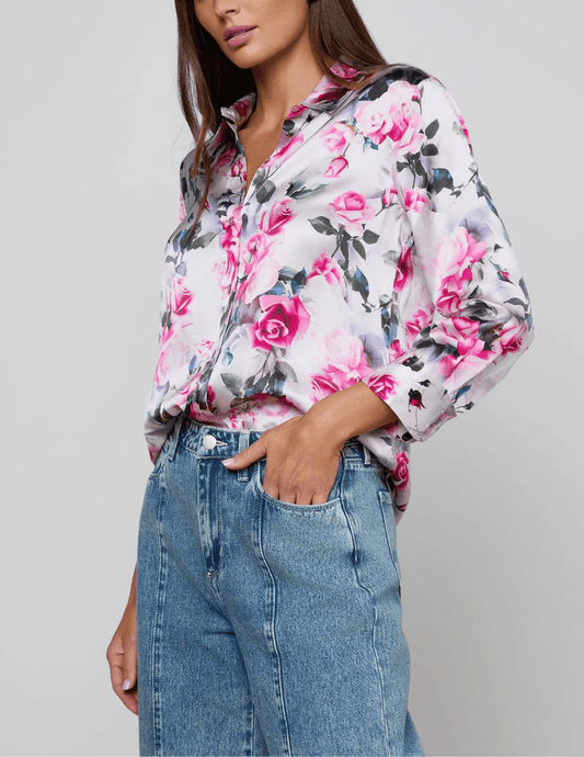 L'Agence - L'AGENCE Dani Three Quarter Sleeve Blouse - Buy Online