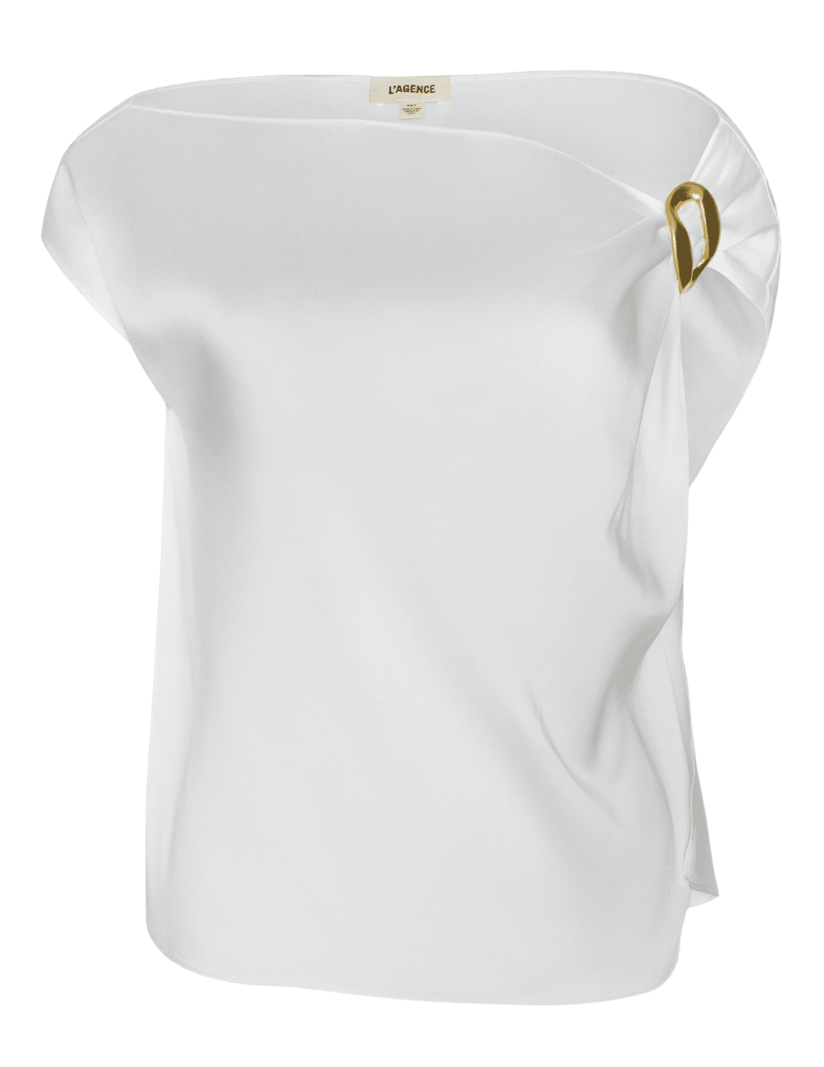 L'Agence - PRE-ORDER-L'AGENCE Driselle Scarf Top in Ivory - Buy Online