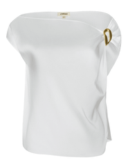 L'Agence - PRE-ORDER-L'AGENCE Driselle Scarf Top in Ivory - Buy Online