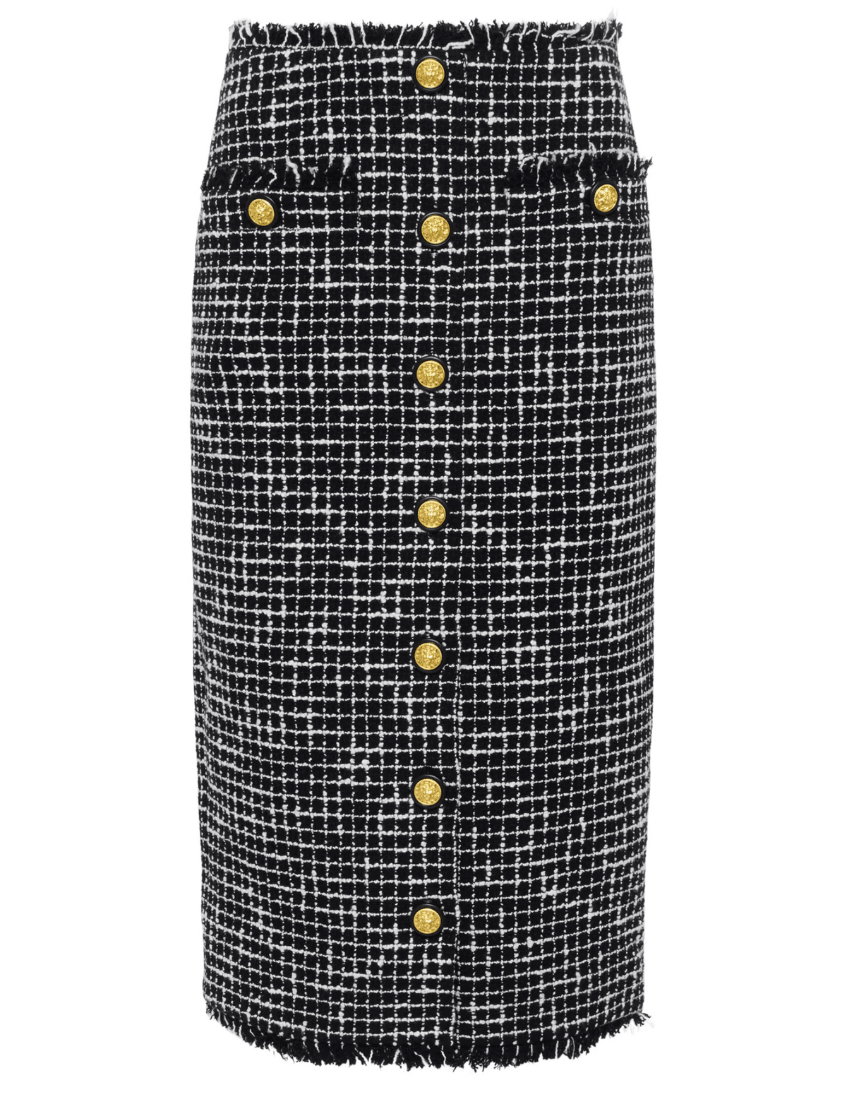 L'Agence Tai Tweed Midi Skirt