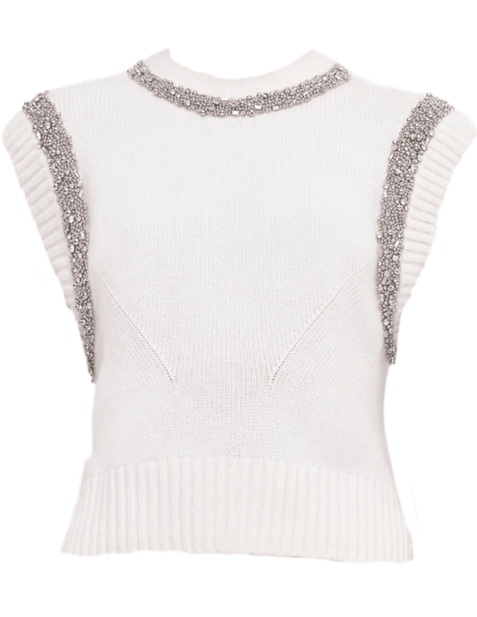 Simkhai Joanae Embellished Sleeveless Sweater