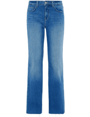 L'Agence Tiana Raw Hem Wide Leg Jean