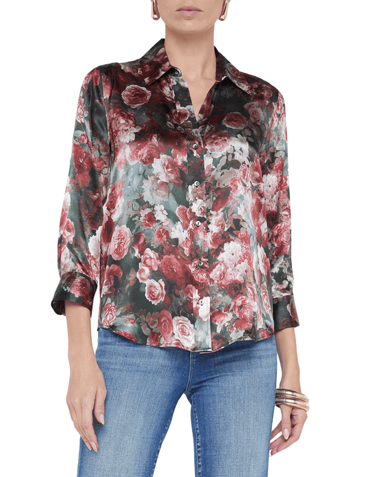 PRE-ORDER-L'Agence Dani Three Quarter Sleeve Blouse