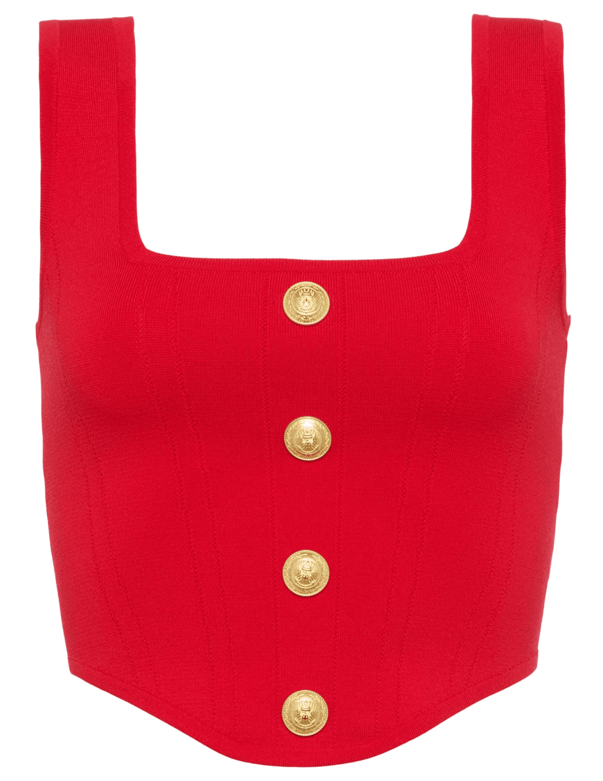 L'Agence Saga Square Neck Bustier Top