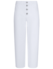 L'Agence - L’AGENCE Liora High Rise Cropped Jeans in Blanc - Buy Online