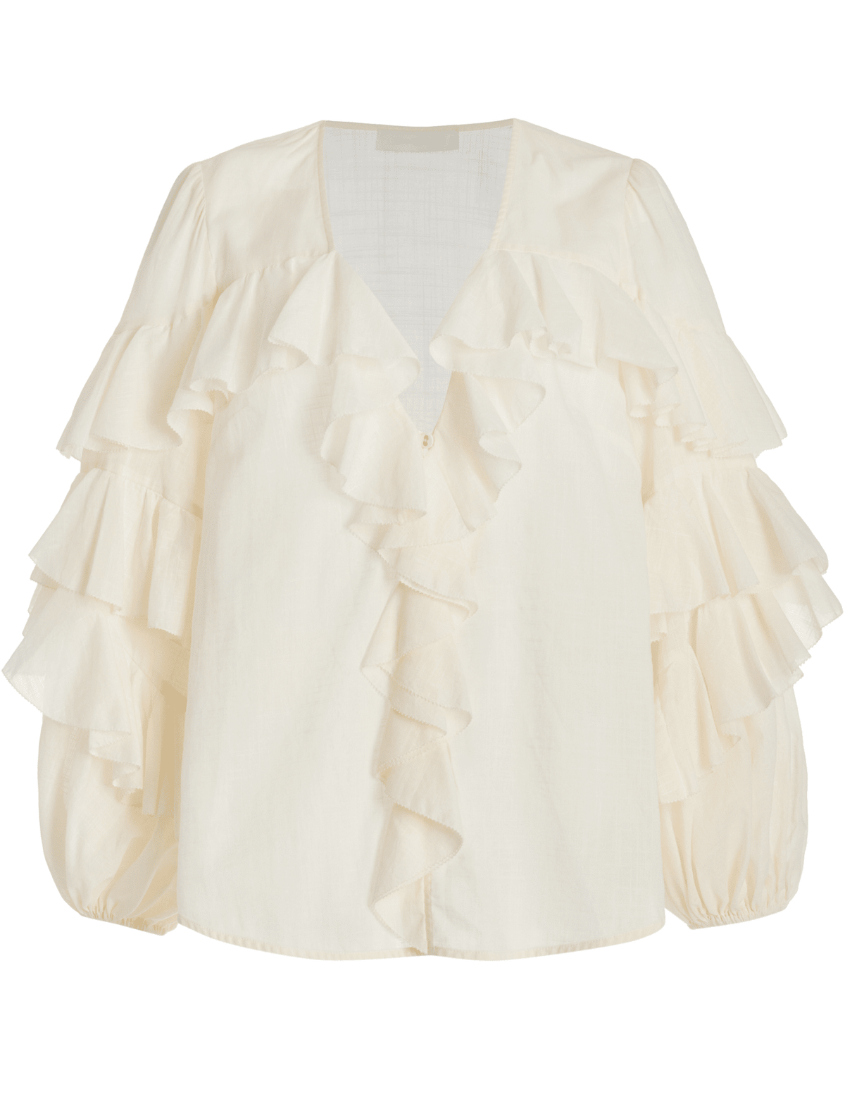 PRE-ORDER-Zimmermann Acacia Ruffle Blouse