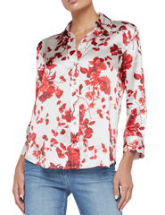 L'Agence Dani Three Quarter Sleeve Blouse