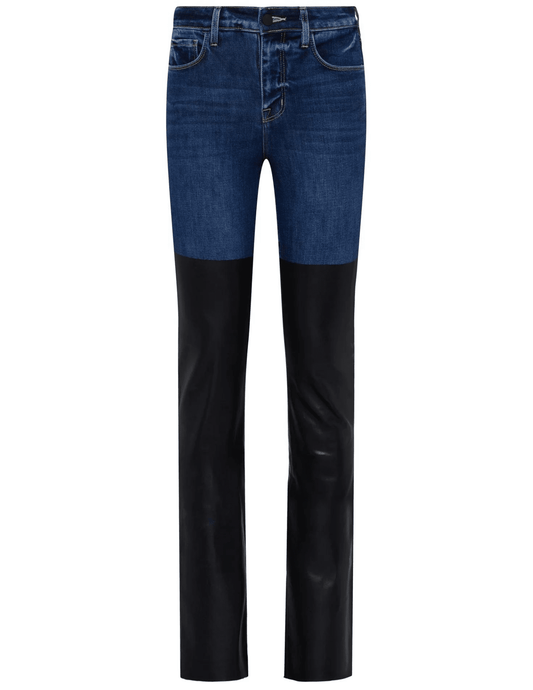 L'Agence Ruth High Rise Straight Mixed Jean
