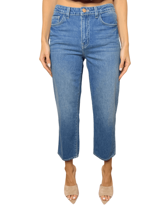 L'AGENCE June High Rise Cropped Stovepipe Jean