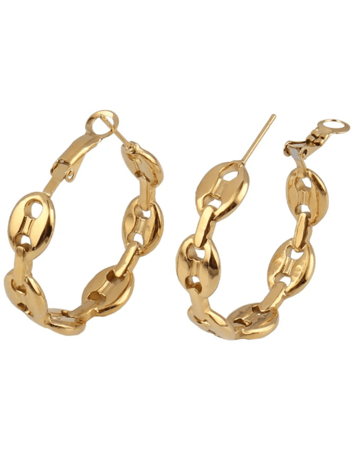 Austin Blaze Link Hoop Earrings