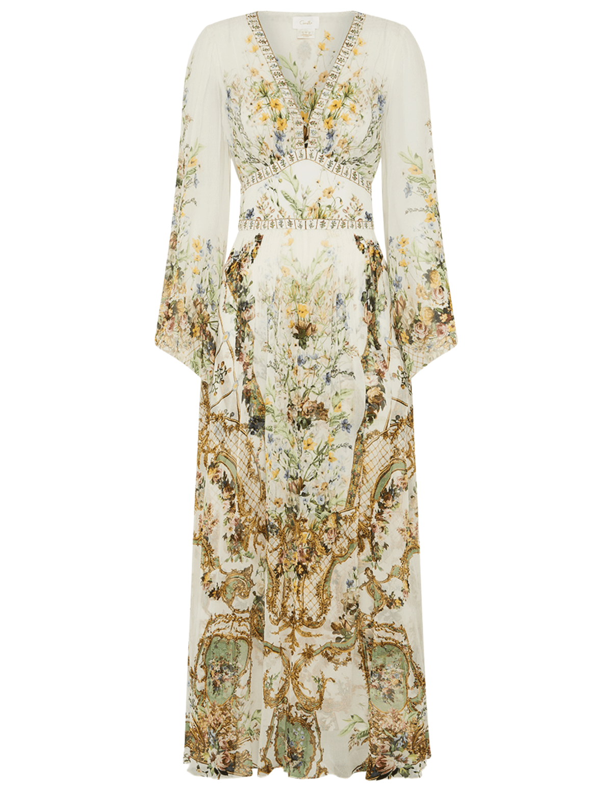 Camilla Flared Sleeve Maxi Dress