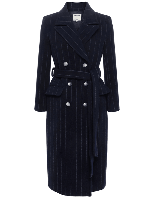 L'Agence Olina Long Belted Coat