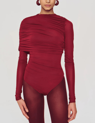 Ronny Kobo - Ronny Kobo Zarina Long Sleeve Bodysuit - Buy Online