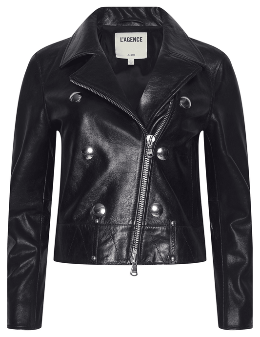 PRE-ORDER-L'AGENCE Lydie Biker Jacket in Black