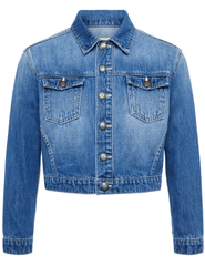 L'Agence Koda Cropped Denim Jacket