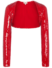 PRE-ORDER-L'Agence Rocco Long Sleeve Sequin Shrug