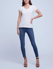 L'Agence - L'Agence Cory Short Sleeve Tee - Buy Online