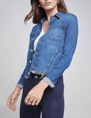 L'Agence - L'Agence Janelle Slim Raw Jacket In Authentique - Buy Online