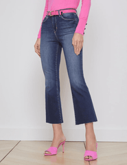 L'Agence - L'Agence Kendra High Rise Crop Flare Jean In Columbia - Buy Online