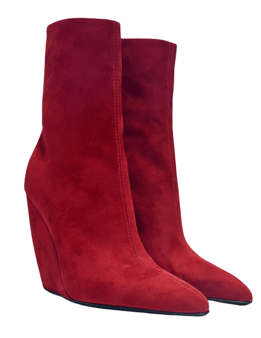 Giuseppe Zanotti - Giuseppe Zanotti Tylde Suede Wedge Ankle Boot - Buy Online
