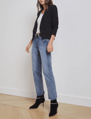 L'Agence - L'AGENCE Sofia Knit Blazer in Black - Buy Online