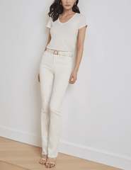 L'Agence - L'Agence Becca V-Neck Tee - Buy Online