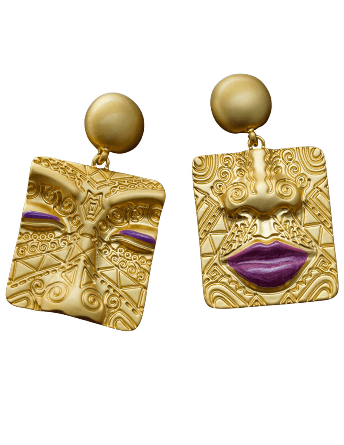 Fleur de Camélia - Fleur de Camélia Venus Women's Face Earrings - Buy Online
