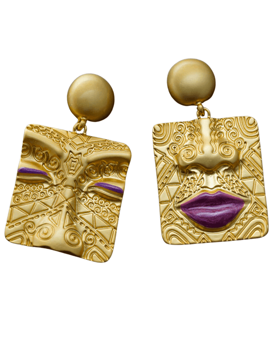Fleur de Camélia - Fleur de Camélia Venus Women's Face Earrings - Buy Online